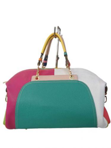 Genuine leather - Multicolored handbag in genuine dollar leather
