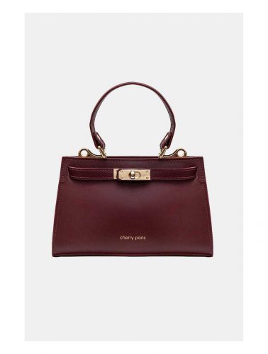 Handbag in smooth crust cow leather- CARMEN
