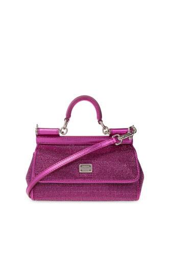 Dolce & Gabbana FIOLETOWY Torba na ramię ‘Sicily