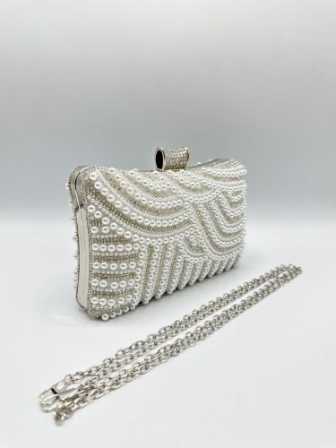 Pearl clutch - Silver