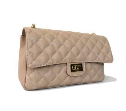 Quilted Sauvage leather bag - Face Powder