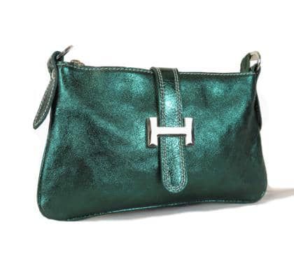 Genuine leather Metalizzato - Green