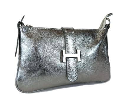 Genuine leather Metalizzato - Grey