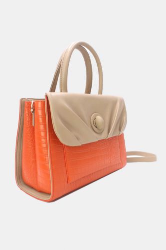 Chic and Vintage Python Effect Handbag