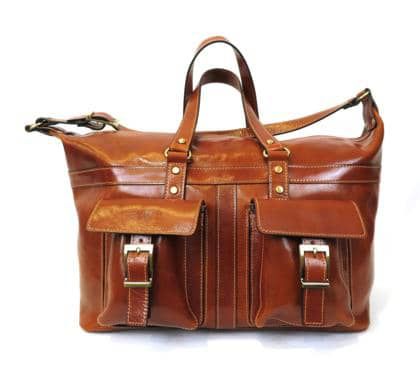 Genuine leather - 100% leather Travel Bag  Bordeaux